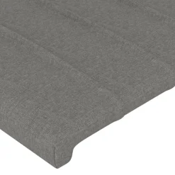 vidaXL Hoofdbord 80x5x78/88 cm stof donkergrijs