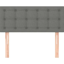vidaXL Hoofdbord 80x5x78/88 cm stof donkergrijs