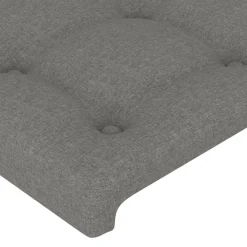 vidaXL Hoofdbord 80x5x78/88 cm stof donkergrijs