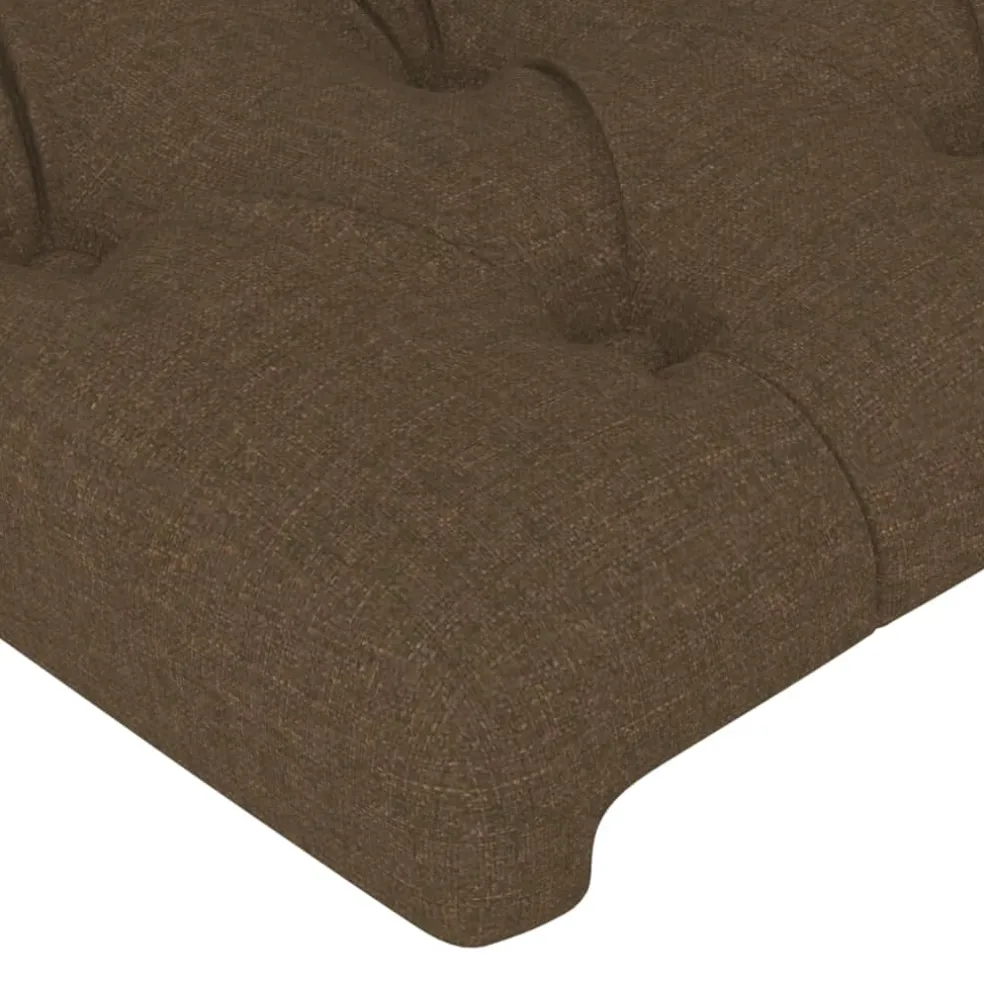 vidaXL Hoofdbord 80x7x78/88 cm stof donkerbruin