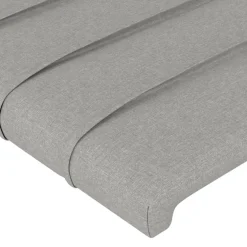 vidaXL Hoofdbord 80x5x78/88 cm stof lichtgrijs