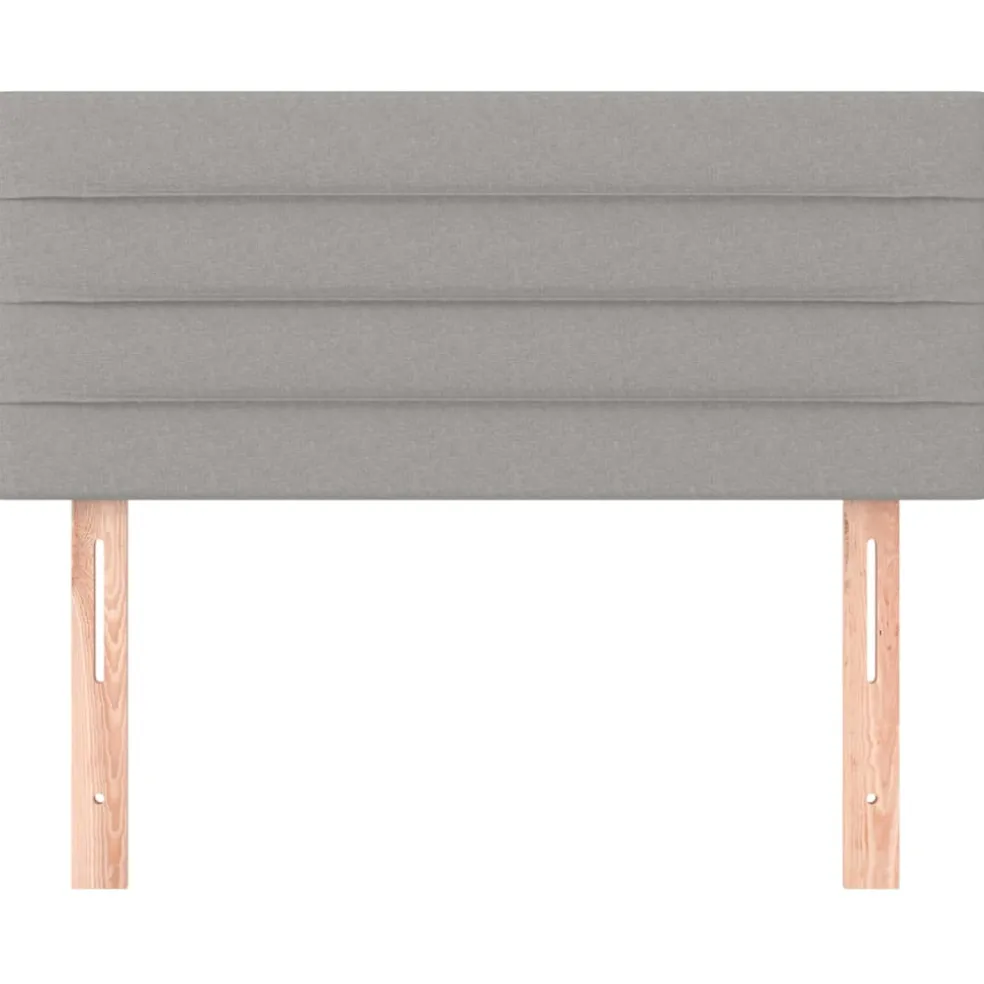vidaXL Hoofdbord 80x5x78/88 cm stof lichtgrijs