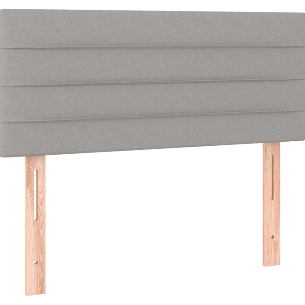 vidaXL Hoofdbord 80x5x78/88 cm stof lichtgrijs