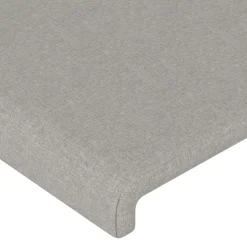 vidaXL Hoofdbord 80x5x78/88 cm stof lichtgrijs