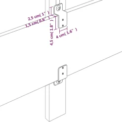 vidaXL Hoofdbord 80x5x78/88 cm stof lichtgrijs