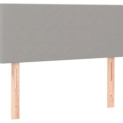 vidaXL Hoofdbord 80x5x78/88 cm stof lichtgrijs