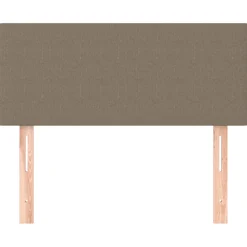 vidaXL Hoofdbord 80x5x78/88 cm stof taupe