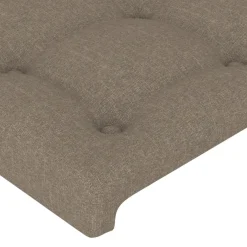 vidaXL Hoofdbord 80x5x78/88 cm stof taupe