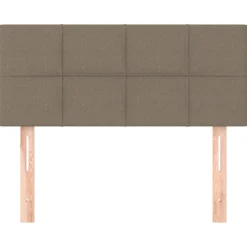 vidaXL Hoofdbord 80x5x78/88 cm stof taupe