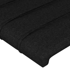 vidaXL Hoofdbord 80x5x78/88 cm stof zwart