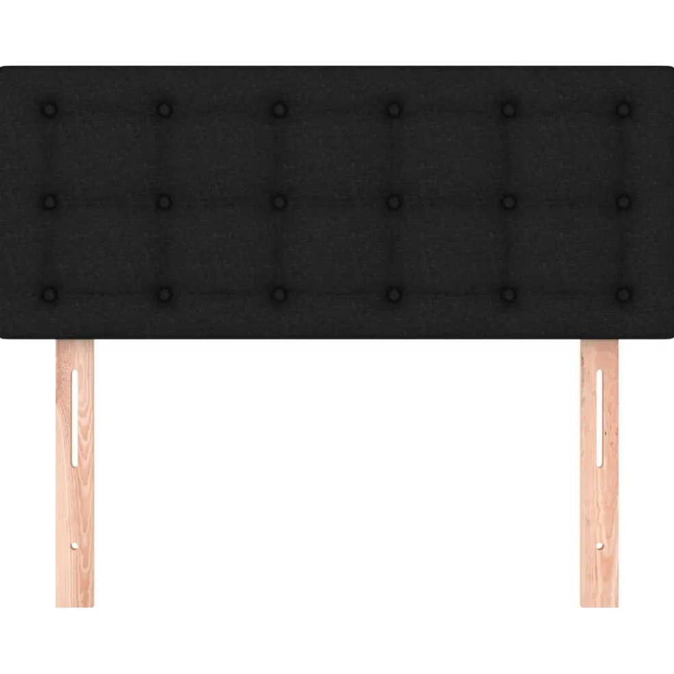 vidaXL Hoofdbord 80x5x78/88 cm stof zwart