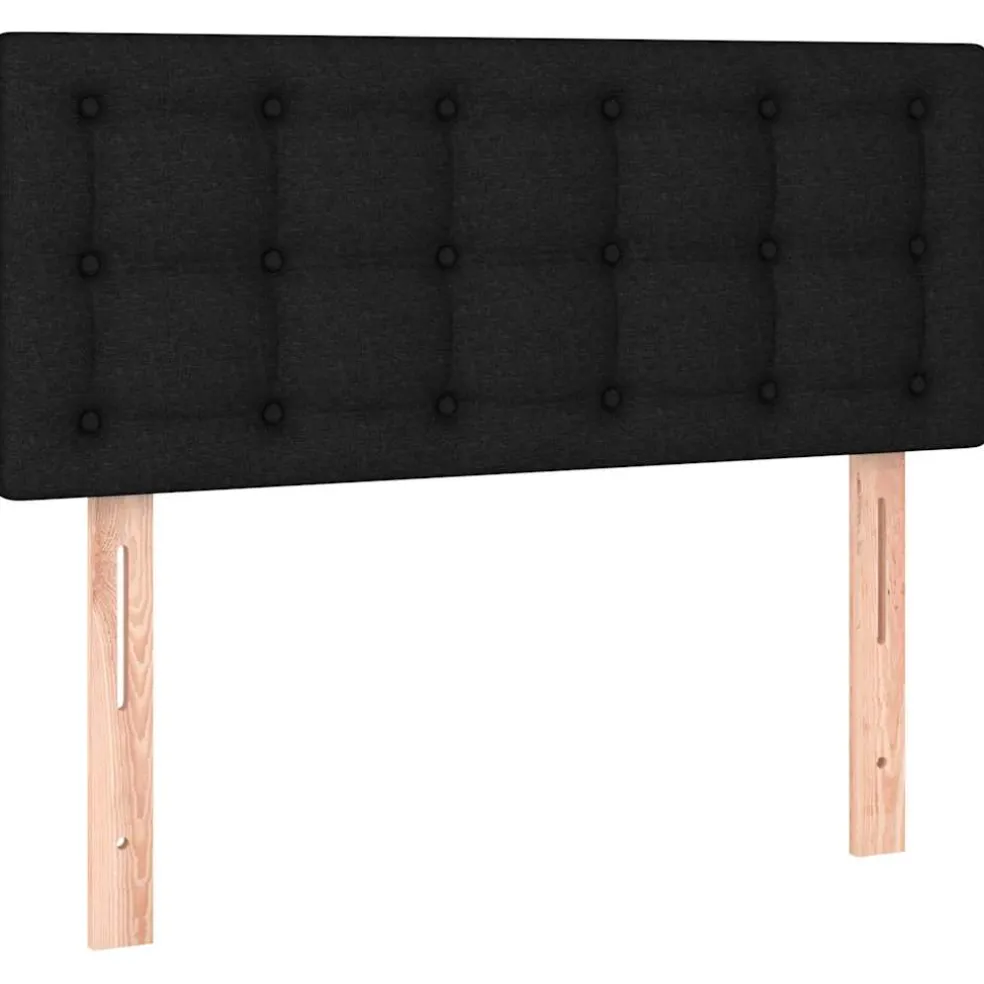 vidaXL Hoofdbord 80x5x78/88 cm stof zwart