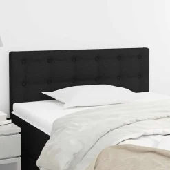vidaXL Hoofdbord 80x5x78/88 cm stof zwart