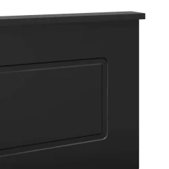 vidaXL Hoofdbord Zwart Eiken Bewerkt hout