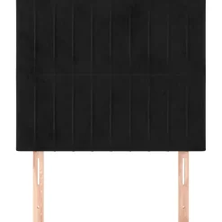 vidaXL Hoofdbord zwart 80x5x118/128 cm fluweel