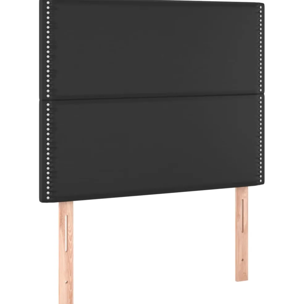 vidaXL Hoofdbord zwart 90x5x118/128 cm kunstleer