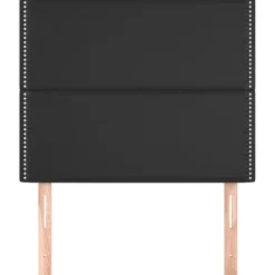 vidaXL Hoofdbord zwart 90x5x118/128 cm kunstleer