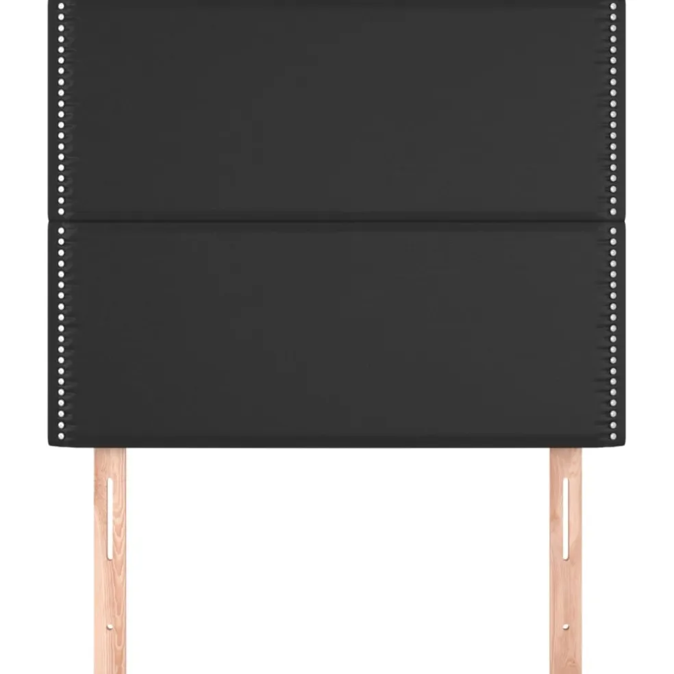 vidaXL Hoofdbord zwart 90x5x118/128 cm kunstleer