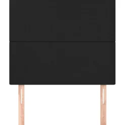 vidaXL Hoofdbord zwart 80x5x118/128 cm kunstleer