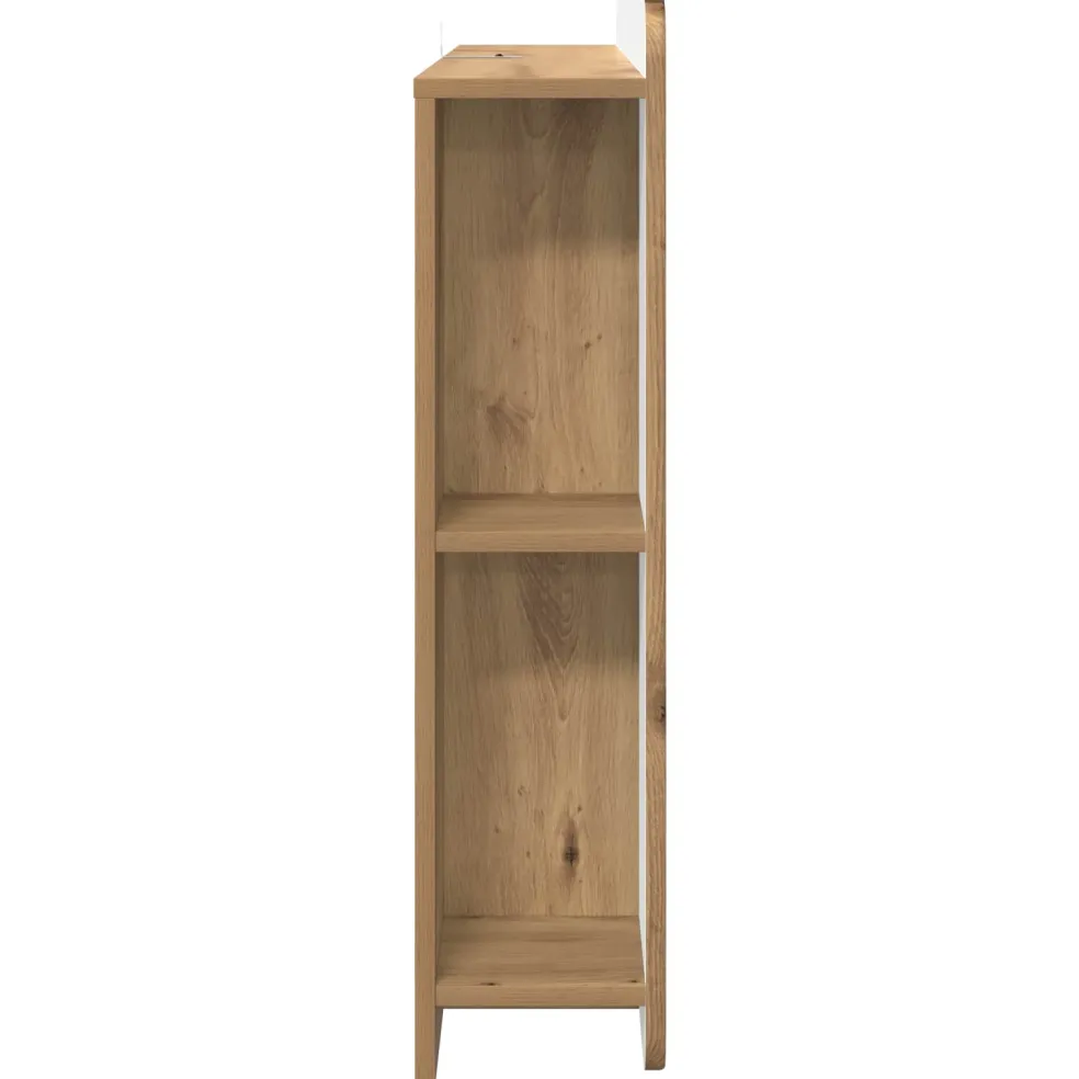 vidaXL Hoofdeinde kas Artisanaal eiken 80 cm Bewerkt hout