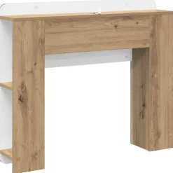 vidaXL Hoofdeinde kas Artisanaal eiken 80 cm Bewerkt hout
