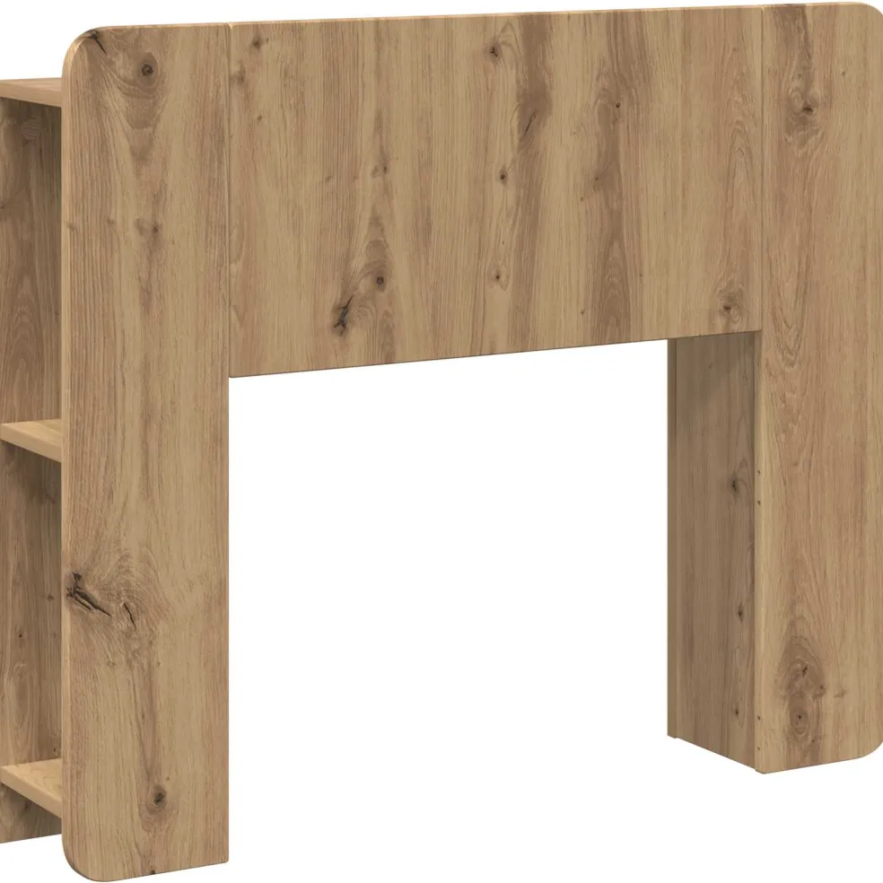 vidaXL Hoofdeinde kas Artisanaal eiken 80 cm Bewerkt hout