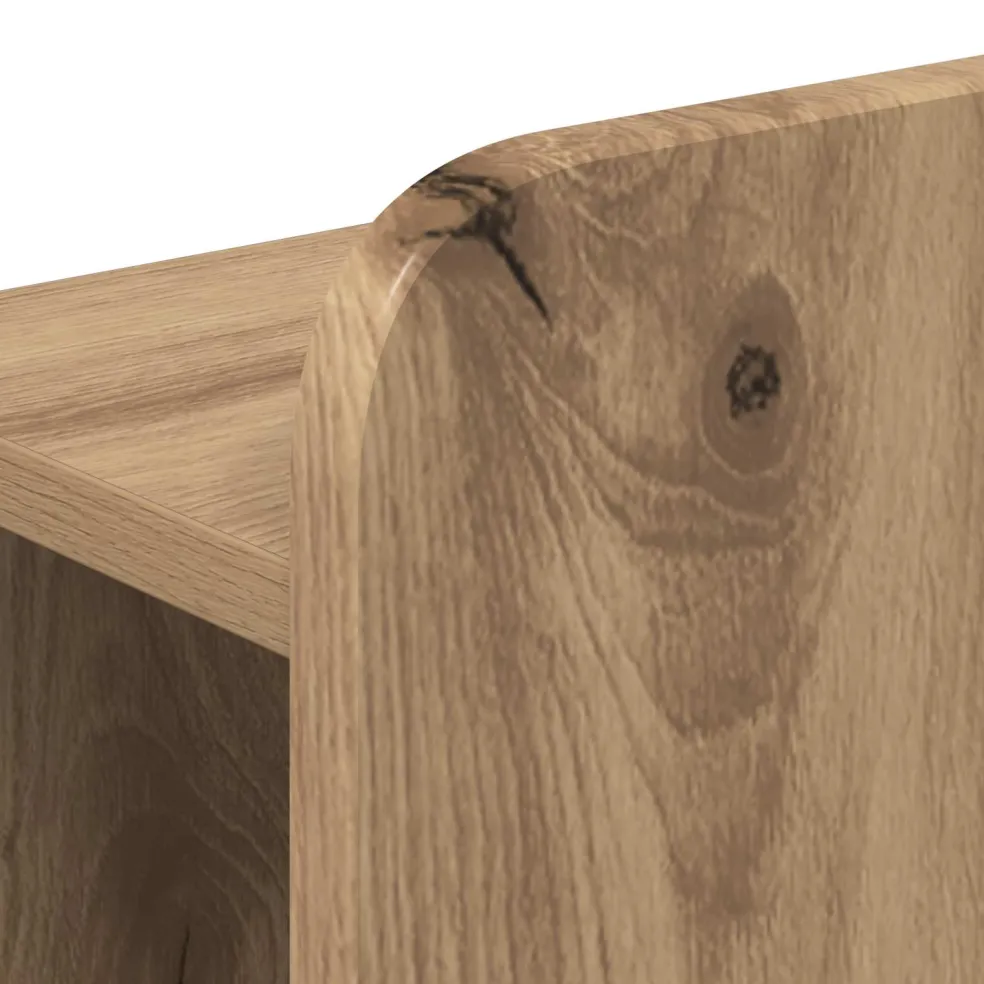 vidaXL Hoofdeinde kas Artisanaal eiken 80 cm Bewerkt hout