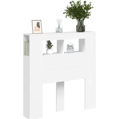 vidaXL Hoofdeinde met LED 100x18,5x103,5 cm bewerkt hout