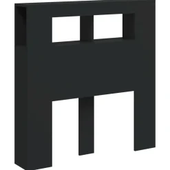 vidaXL Hoofdeinde met LED 100x18,5x103,5 cm bewerkt hout zwart