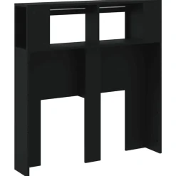 vidaXL Hoofdeinde met LED 100x18,5x103,5 cm bewerkt hout zwart