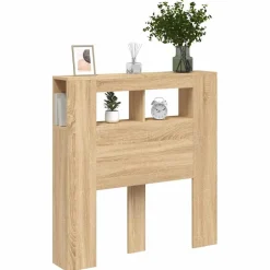 vidaXL Hoofdeinde met LED 100x18,5x103,5 cm bewerkt hout sonoma eiken