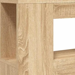 vidaXL Hoofdeinde met LED 100x18,5x103,5 cm bewerkt hout sonoma eiken