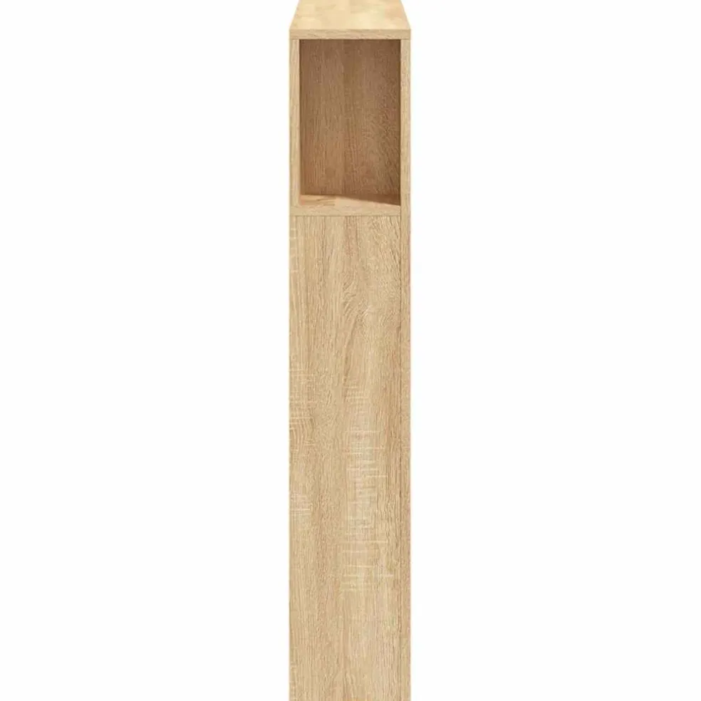 vidaXL Hoofdeinde met LED 100x18,5x103,5 cm bewerkt hout sonoma eiken