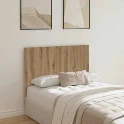 vidaXL Hoofdeinde 120x1,5x80 cm bewerkt hout artisanaal eikenkleur