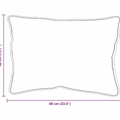 vidaXL Hoofdkussen 40 x 60 cm Polyester Wit