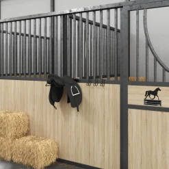 vidaXL Hoofdstelhouders 3 st staal zwart