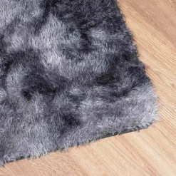 vidaXL Hoogpolig vloerkleed NAVARRA 60x100 cm polyester donkergrijs