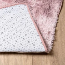 vidaXL Hoogpolig vloerkleed NAVARRA 60x100 cm polyester stoffig roze