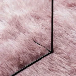 vidaXL Hoogpolig vloerkleed NAVARRA 60x100 cm polyester stoffig roze