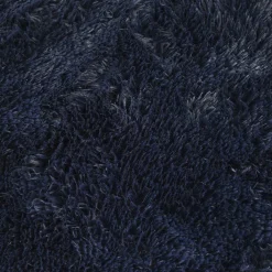 vidaXL Hoogpolig vloerkleed NAVARRA 60x100 cm polyester marineblauw