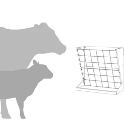 vidaXL Hooi Feeder zilver 71 x 33 x 70 cm 5 kg Gegalvaniseerd staal