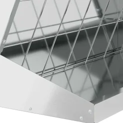 vidaXL Hooi Feeder zilver 71 x 33 x 70 cm 5 kg Gegalvaniseerd staal