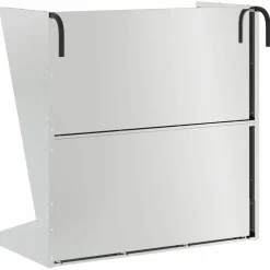 vidaXL Hooi Feeder zilver 71 x 33 x 70 cm 5 kg Gegalvaniseerd staal