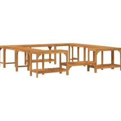 vidaXL Hot Tub Omgeving Massief Acaciahout Bruin