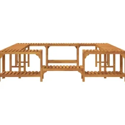 vidaXL Hot Tub Omgeving Massief Acaciahout Bruin