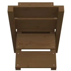 vidaXL Houtblokhouder 47x39,5x48 cm massief grenenhout honingbruin