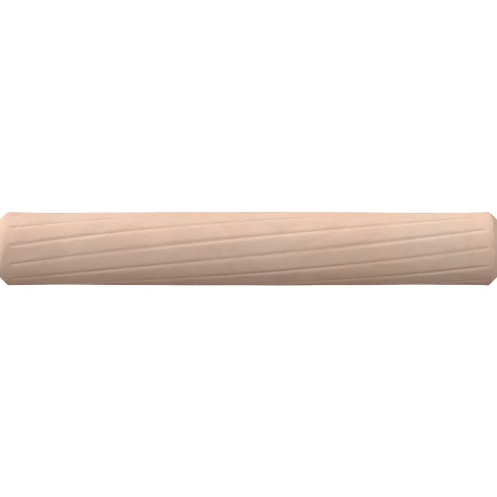 vidaXL Houten Dowels 2 st Naturel Ø 6 x 40 mm Massief Hout