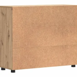 vidaXL Houten Kast Artisan Eiken Bewerkt hout