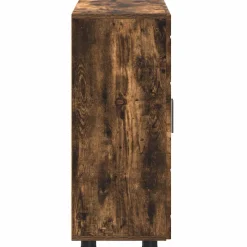 vidaXL Houten Kast Gerookt eiken Bewerkt hout