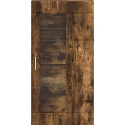 vidaXL Houten Kast Gerookt eiken Bewerkt hout